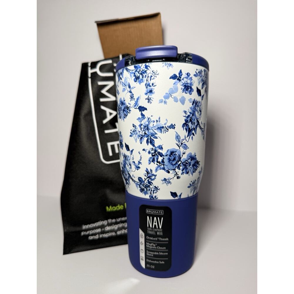 BrüMate Limited Edition Amalfi Collection SORRENTO 25oz Nav Tumbler BNWT BNIB